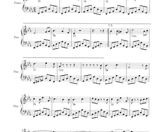 O Holy Night Piano Solo - Digital Christmas Tune Sheet Music - Key of E Flat