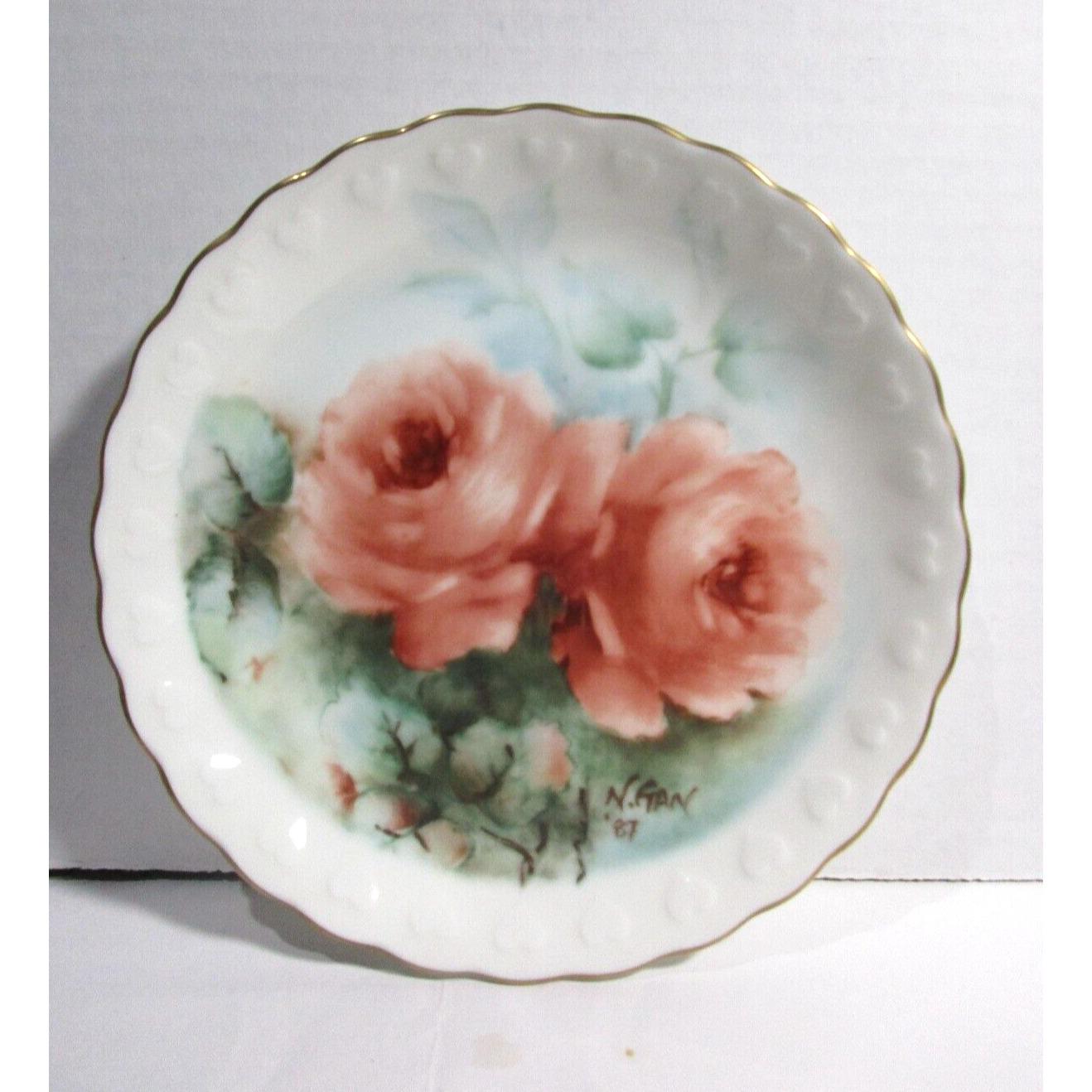 Narumi Bone China Plate Singapore Airlines Collectible 6” Signed