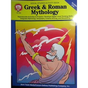Greek & Roman Mythology Grades 5 - 8+ Social Studies Activity Book