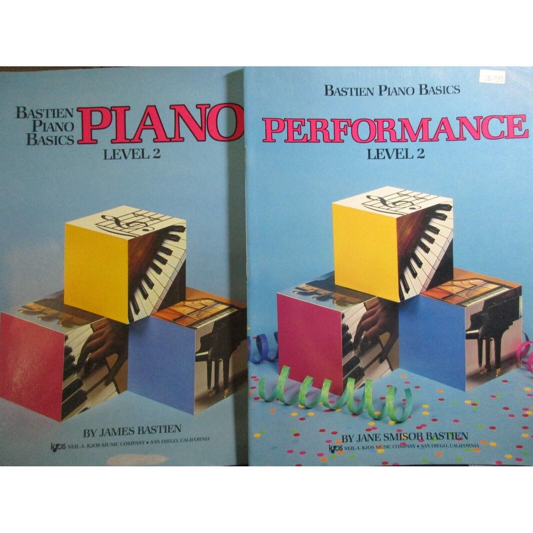 Piano - Lot of 2 - Bastien Piano Basics Level 2 PIANO & PERFORMANCE ...