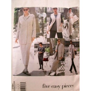 Vogue Pattern 2194 Sizes 14 - 18 Five Piece Jacket Dress Vest Top Skirt Pants UC