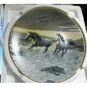 WILD HEARTS by Persis Clayton Weirs Porcelain Plate #759B Bradford Exchange 1993