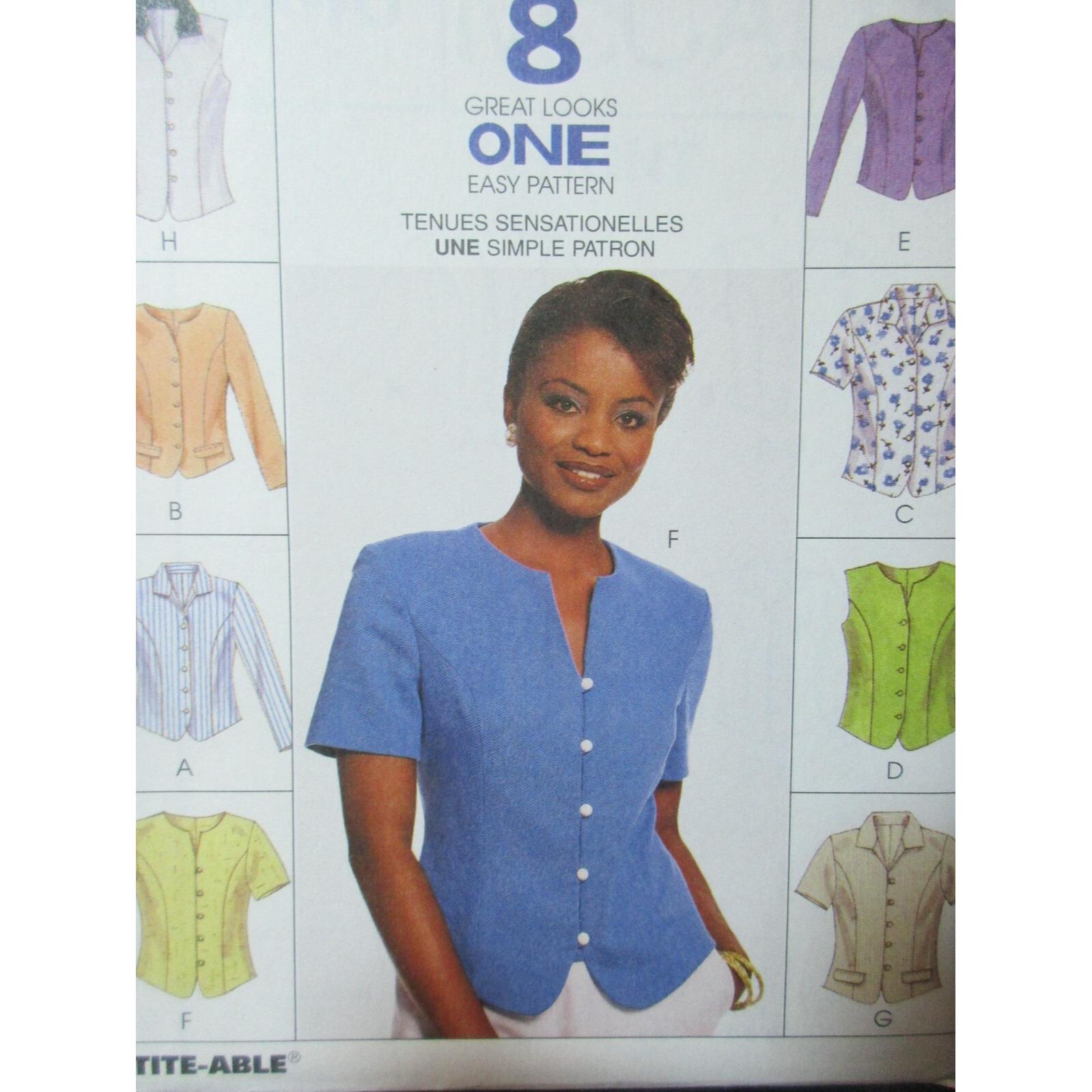 Pattern 8746 Mccalls Pattern 8746 Sizes 8 - 12 Misses Tops 8 Looks Uncut 1997 - Etsy