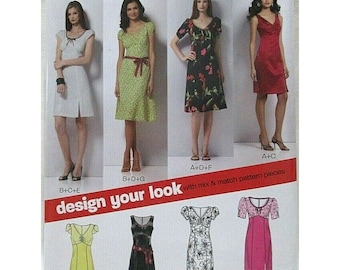 Simplicity Pattern 6750 Sizes 8-18 New Look Misses Dress Many Variations Uncut
