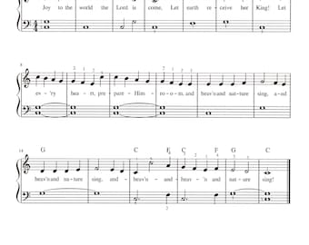 Joy to the World - Printable Christmas Sheet Music for Piano