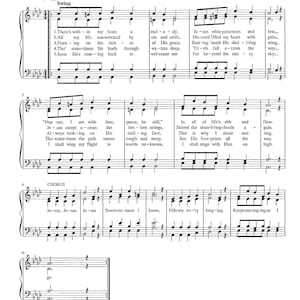He Keeps Me Singing - Digital Hymn Tune - Piano with Lyrics - Key of A Flat