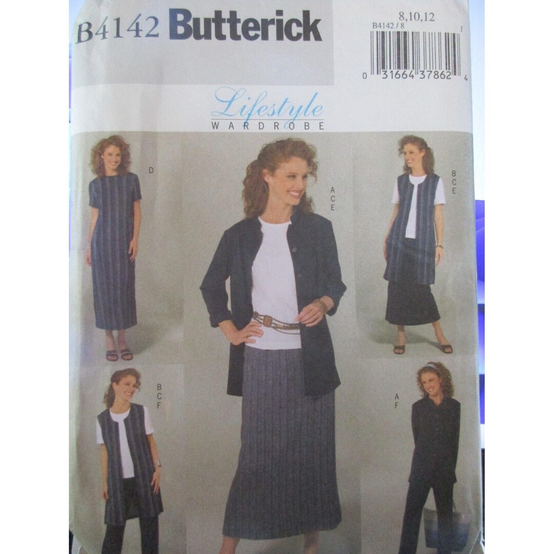 Butterick Pattern 4142 Sizes 8 - 12 Easy Misses Petite Wardrobe Uncut ...