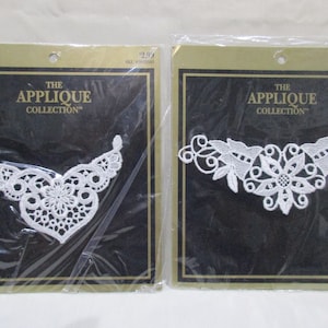 Lot of 2 The Applique Collection for Pocket T-shirt Blouse Jacket Sew On or Glue