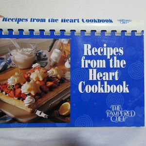 Vintage Rezepte von Herzen Kochbuch: The Pampered Chef Spirale Softcover 1997