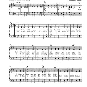 O Come, Little Children - Digital Christmas Hymn Tune with Verses - Key of D