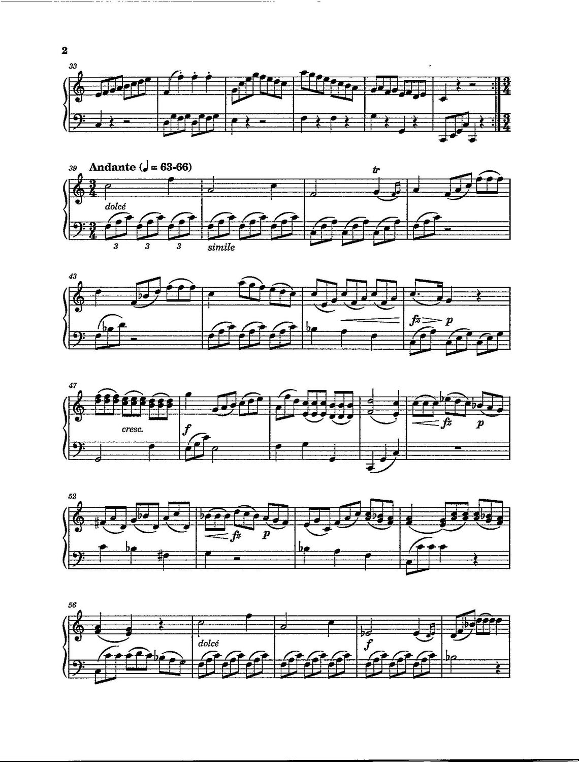 Piano Sonatina No. 1 in C Major Op.36 by Clementi - Digital Classic ...