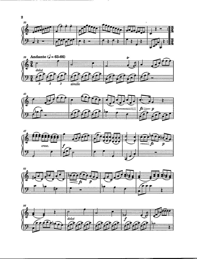 Piano Sonatina No. 1 in C Major Op.36 by Clementi - Digital Classic ...