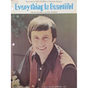 Everything is Beautiful Sheet Music - 1970 Ahab Music Inc.  - Key of F