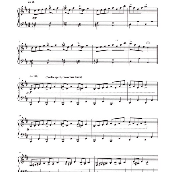 In the Hall of the Mountain King Piano Solo - Digital Sheet Music by Edvard Grieg