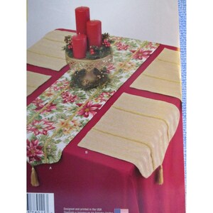 Simplicity It's So Easy Pattern A8011 One Size Table Runner and Placemat Uncut