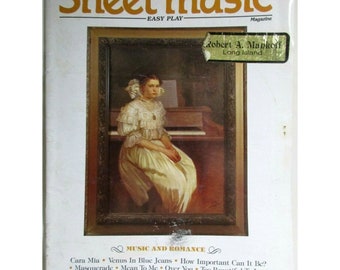 Sheet Music Magazine Jan Feb 1990 Music and Romance 12 Arrangements (See Photo)