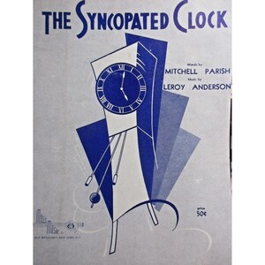 Sheet Music - The Syncopated Clock 1950 Mills Music - Piano Lyrics Chords