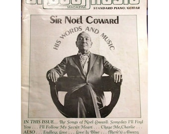 Sheet Music Magazine April May 1983 Easy Piano Sir Noel Coward (See Photos)