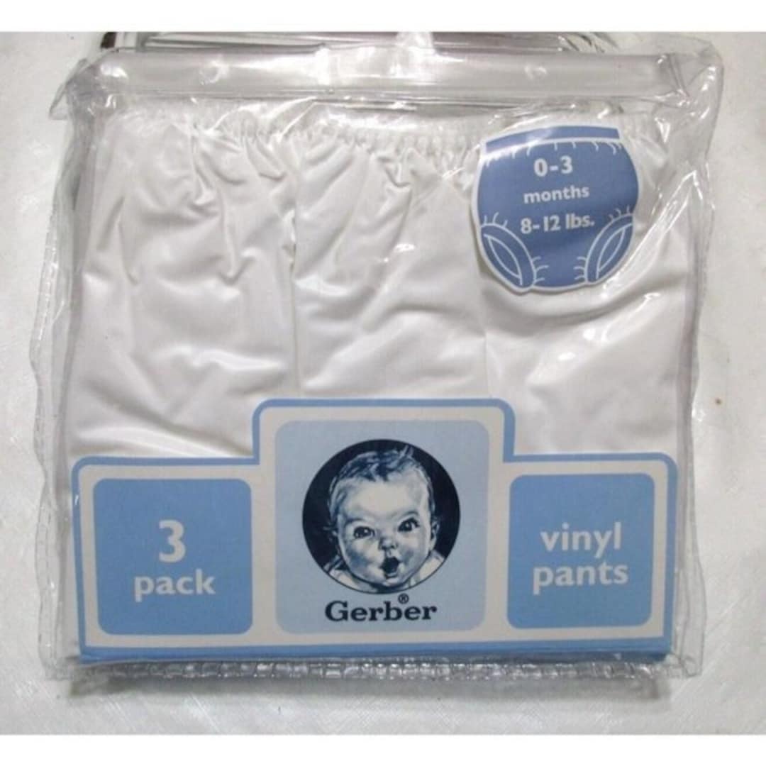 Gerber Vinyl Pants 03 Months/812 Lbs. 3 Pack New Sealed Package Etsy