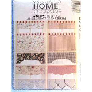 McCalls Home Decorating 3703 Artículos esenciales para ventanas (sin cortar) 2002