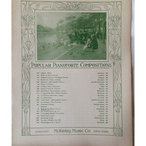 1907 Mill in the Black Forest - Rich. Eilenberg Op.52 Piano Solo McKinley Music