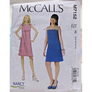 McCalls Pattern M7152 Sizes 6-14 Misses Sleeveless Dress NANCY ZIEMAN Design UNC