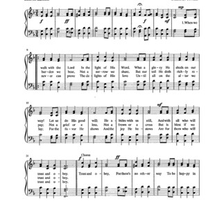 Trust and Obey - Digital Hymn Tune with Lyrics - Key of F