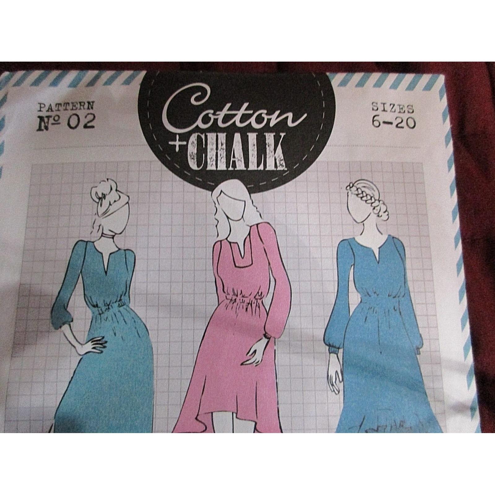 Olivia Dress Sewing Pattern Cotton&Chalk Sizes 6-20 Simply Sewing Magazine Uncut