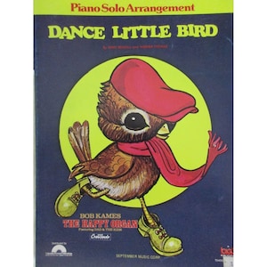 Dance Little Bird (The Chicken Dance) Vintage Piano Solo Sheet Music 1982