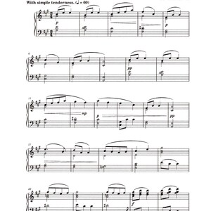 To a Wild Rose Op.51 No.1 - Digital Piano Solo - Key of A - Intermediate Level