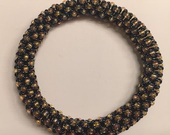 Chenille stitch bracelet