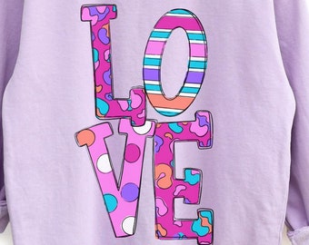 LOVE, Hugs and Kisses, XOXO, Valentines, Heart, HTV, wild thing, transfer ready to press