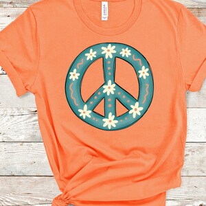 Hippie Soul, Peace sign transfer ready to press,
