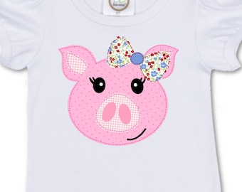 Pig Faux Applique, Do It Yourself Iron On