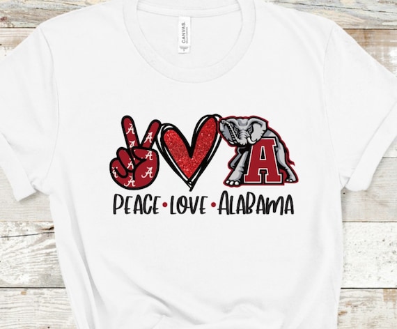 Alabama Crimson Tide Leopard Iron On Vinyl Decal