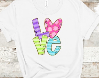 LOVE, Hugs and Kisses, XOXO, Valentines, Heart, HTV, wild thing, transfer ready to press