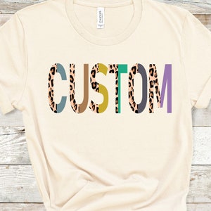 Customize your Design, Half Leopard Sayings, Fonts Do it yourself iron on vinyl decal transfer