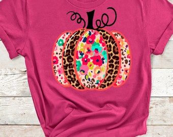 Leopard Print Pumpkin Iron On Decal: Fall DIY Transfer