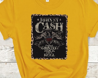 Johnny Cash Iron On Vinyl Transfer: DIY Country Rock Design