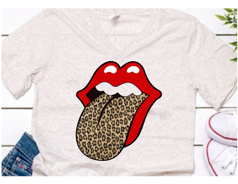 rolling stones cheetah tongue sweatshirt