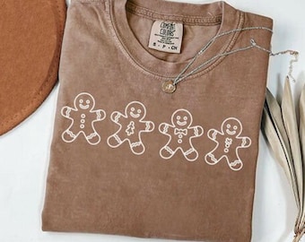 Gingerbread Man Iron-On Decal, Christmas DIY HTV Design