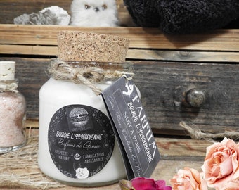 Night in Paris artisanal candle - soy wax and Perfumes of Grasse - Leather, Rose, Neroli & Orchid