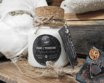 Flavors of winter craft candle - soy wax and Perfumes of Grasse - Old Rum, Dark chocolate, Orange & Coffee