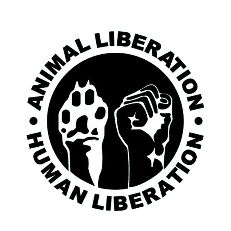 Animal Liberation Human Liberation Vinyl Decal Vegan | Etsy