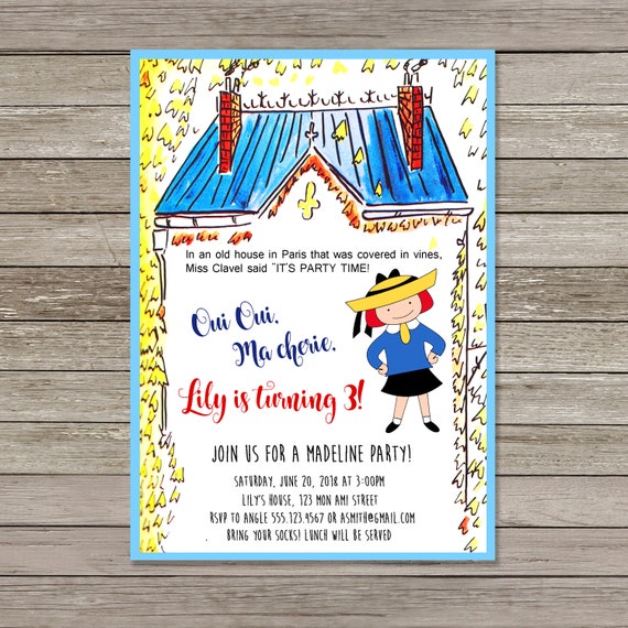Madeline Birthday Party Invitations 7