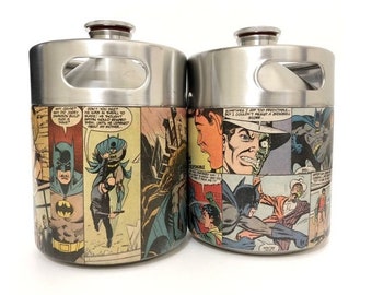 Superhero Beer Growler 2L - Comic Book Growler - Craft Beer Growler - Craft Home Brew - Gifts for Him