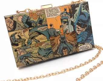 Superhero Clutch -  Comic Book Personalized Clutch - Superhero Purse - Bridesmaid Gift - Geek Purse