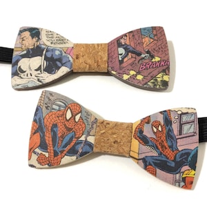 Personalized Superhero Bow Tie - Superhero Wedding - Men&#39;s Superhero Bow Tie - Geeky Bow Tie - Wedding Bow Tie - Boys Bow Tie