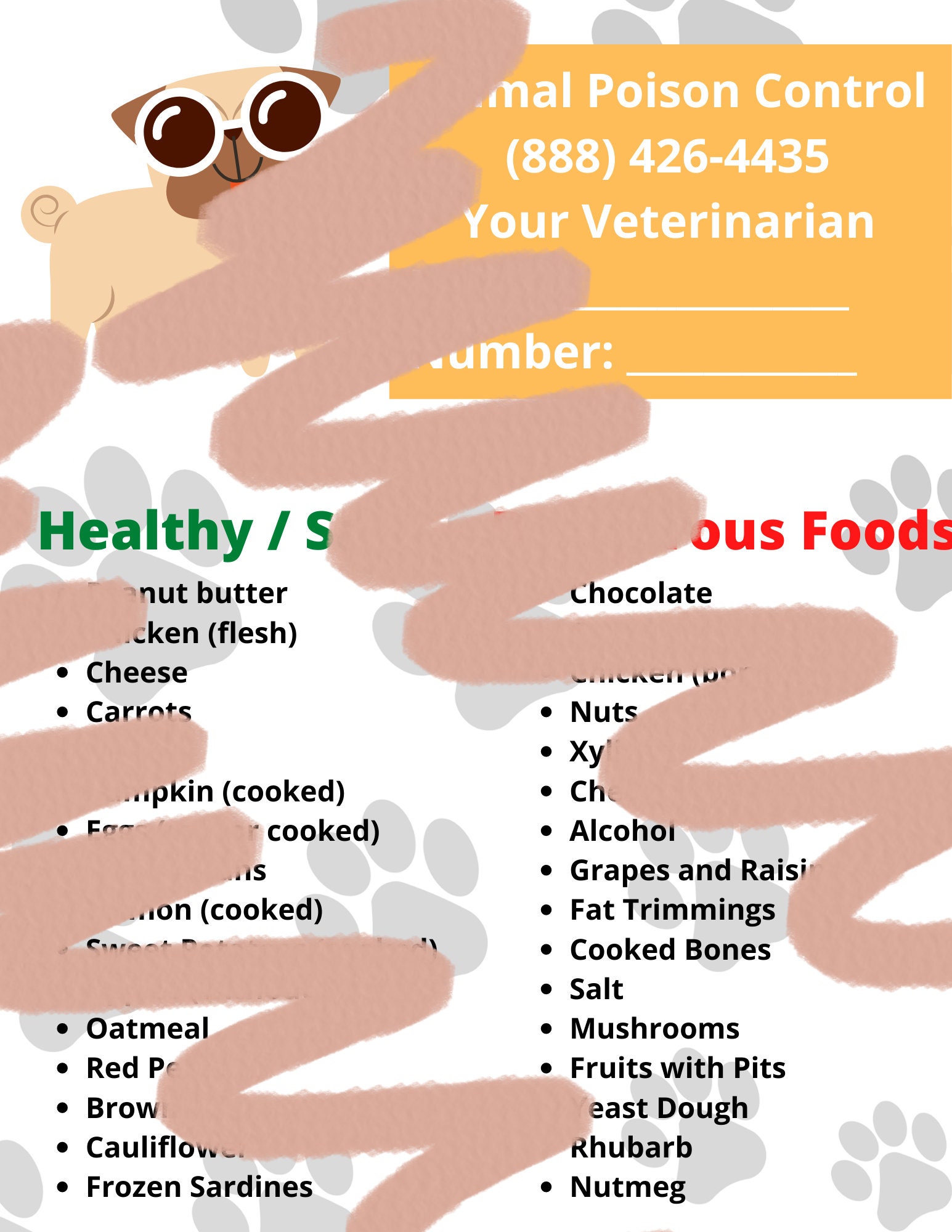 Printable Dog Safe Food Chart Ubicaciondepersonas cdmx gob mx