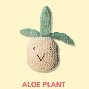 Aloe Plant Crochet Pattern/Mess Free Houseplant/Crochet Fake Plant/Amigurumi Plant Pattern/PDF Digital Download Only